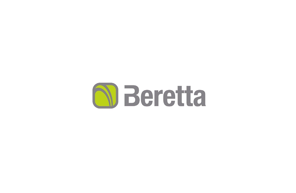 Logotipo de la marca Beretta sobre fondo blanco